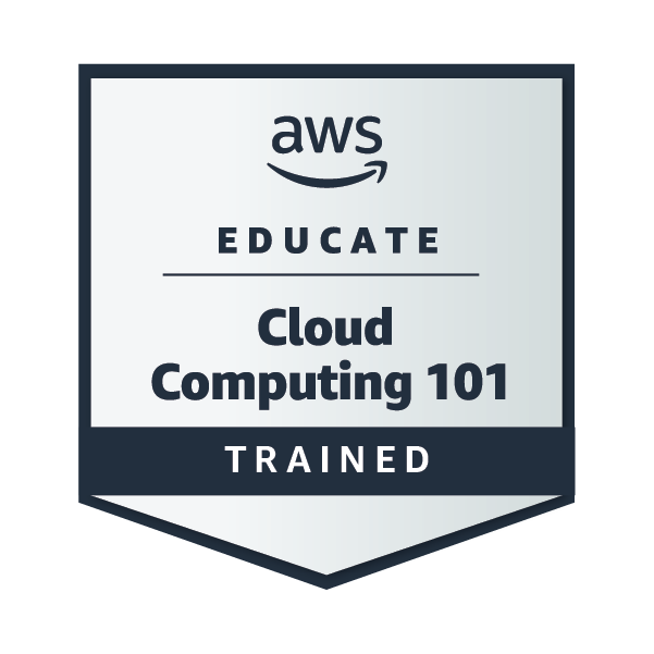 AWS Educate Introduction to Cloud 101 badge