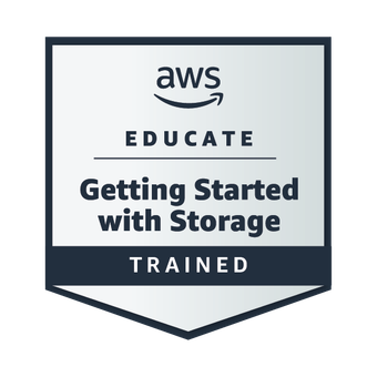 AWS Educate Getting Started with Storage badge